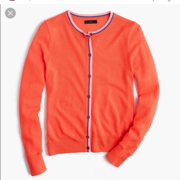 J. Crew Sweaters - NWT J. Crew Tipped lightweight wool Jackie cardigan XS